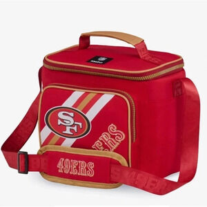 San Francisco 49ers 9 Can NFL Lunch Pail Square Insulated Cooler NWT